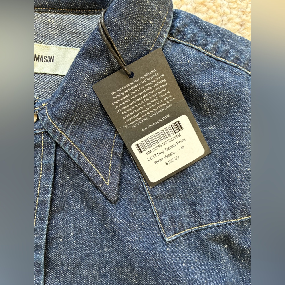 Buck mason Denim western shirt - Picture 4 of 6